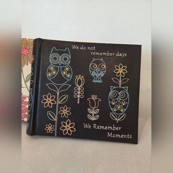 Set Of 3 Leather Bound Photo Albums Scrapbook Memory Book Gift Grandparents - Picture 2 of 12